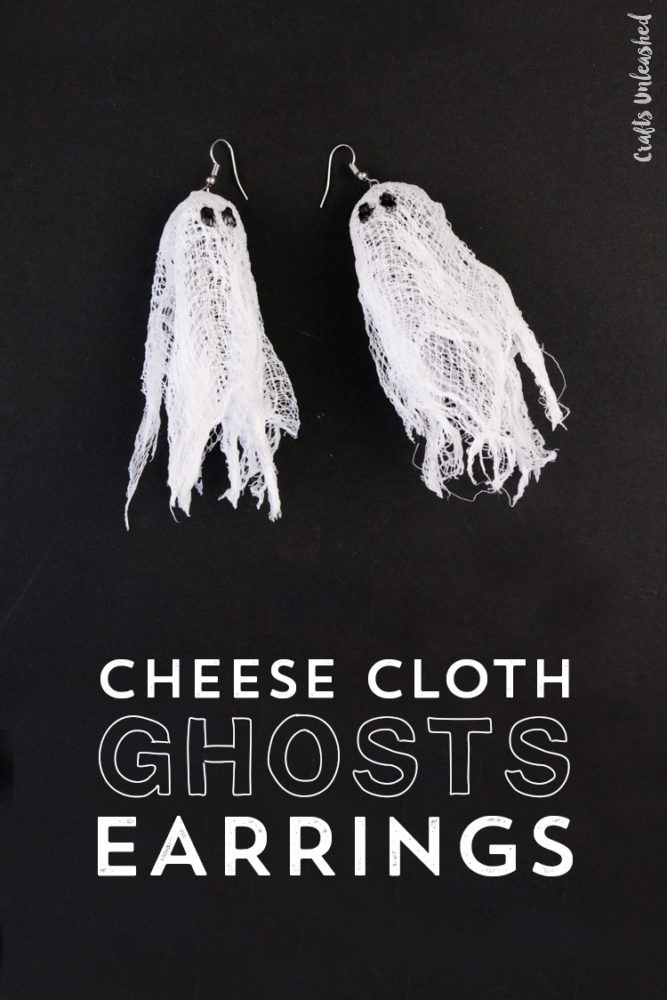 Cheese Cloth Ghost Earrings