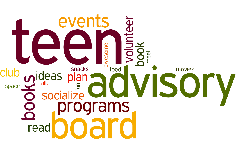 Teen Advisory Board word cloud
