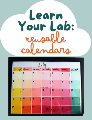 Reusable Calendars