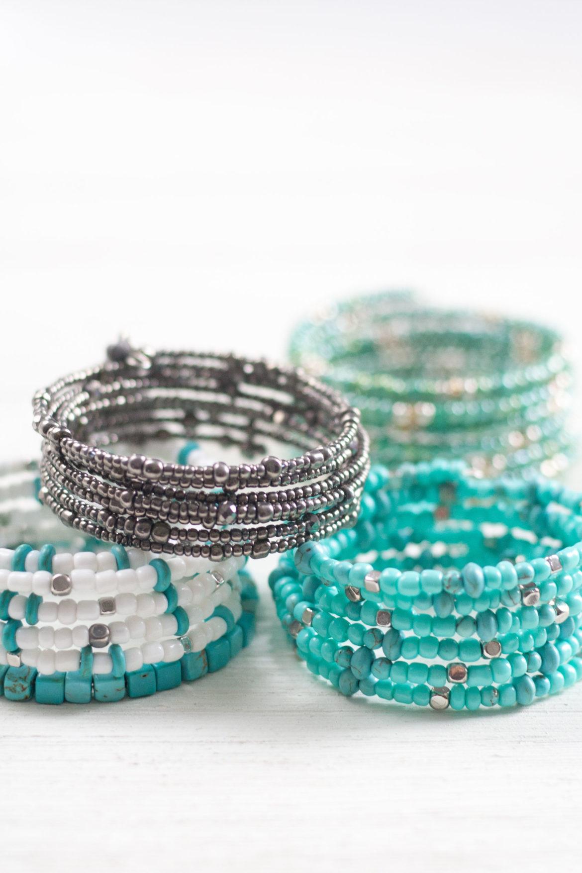 multiple memory wire bracelets