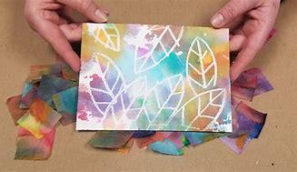 Tissue paper painting