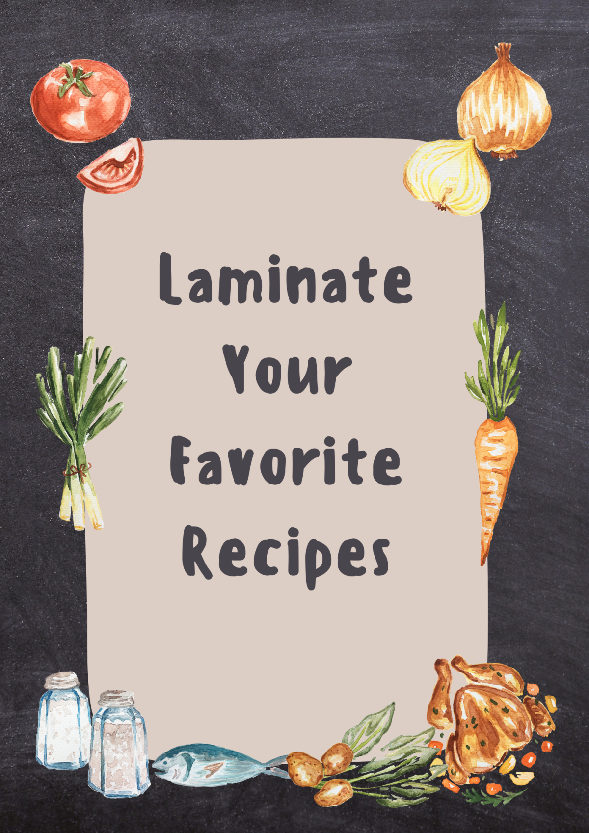 Laminate Your Favorite Recipes